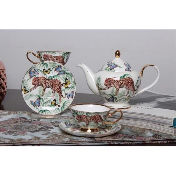 Eco Friendly SGS 8oz 235ml Bone China Coffee Cup Sets