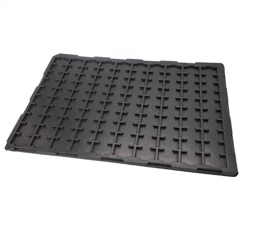 PCB Blister Packaging Box Black Plastic Black Esd Tray Conductive Non Taste