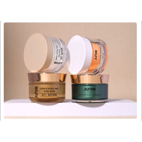 Printing Handling UV Printing 50ml Double Wall Acrylic Plastic Jar for Body Scrub Cream