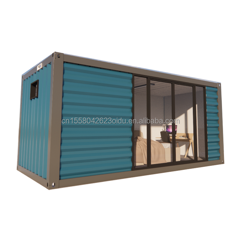 Hotel Assembled Flat-Package 20ft Container Mobile House Frame Sandwich Panel and Luxury Prefabricated House at Discount