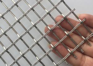 China 3.3mm 304 Stainless Steel Crimped Wire Mesh Woven Architectural Mesh Facade on sale