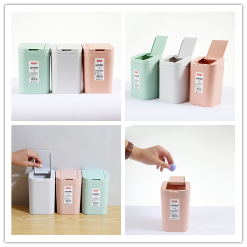 1.5L Desk Plastic Dustbin For Schools Toilet Waste Management