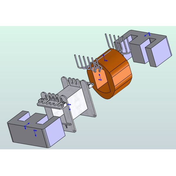 2000W Switching Power Supply Transformer Big Power Full Copper Foil Winding
