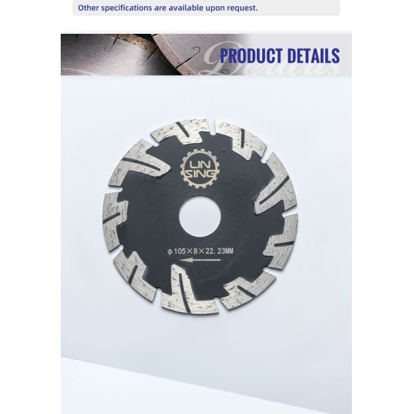 Stone Carving Hot Press Segmented Protection Teeth Cutting Disc for Fast Cutting