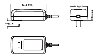 45W single pin 1.2A 90V to 264V AC DC Switching Power Supply