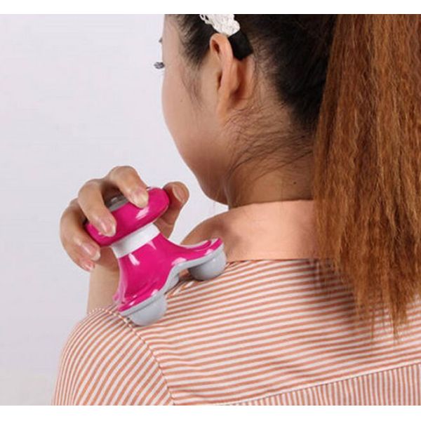 ABS Resin Mini USB Battery Full Body Massage Wave Vibrating Electric Handled Massager Head Massager