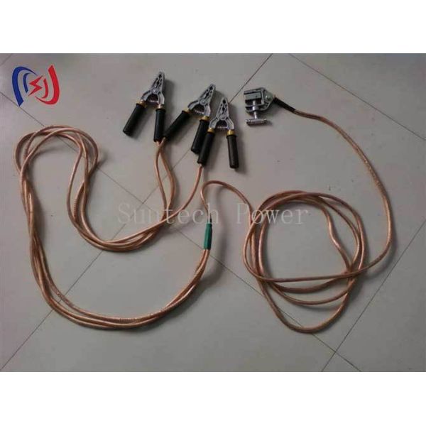 Compact Safety Grounding Wire Set For Electrical Maintenance Repair Work