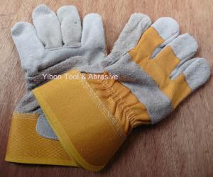 China 10.5 Short Leather Welding Safety Gloves on sale