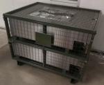 Customized Color Warehouse Metal Storage Bins IBC Wire Pallet Cage Container