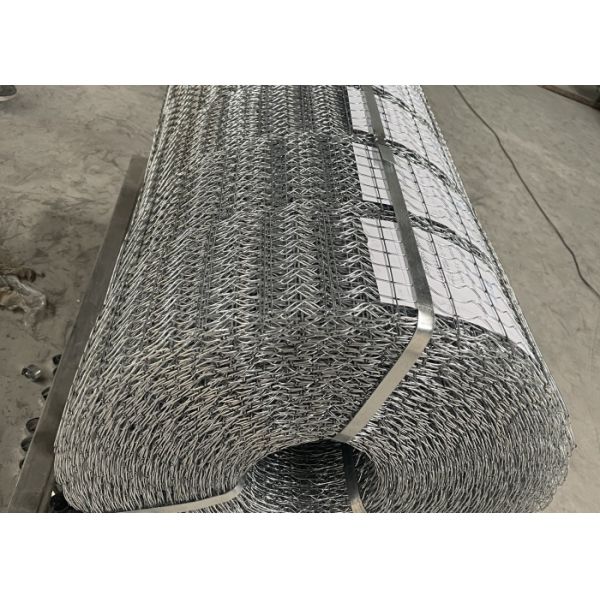 6 Roll Per Bundle Package Galvanized Reinforced Wire Mesh For River Bottom Gas Pipeline