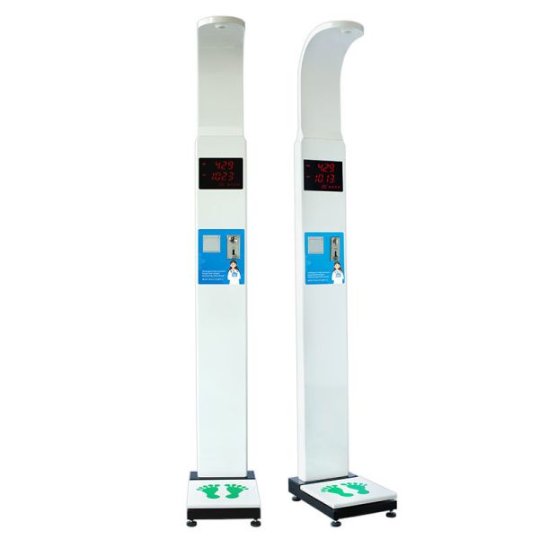Smart Ultrasonic Bmi Body Weight And Height Measuring Scale Commercial