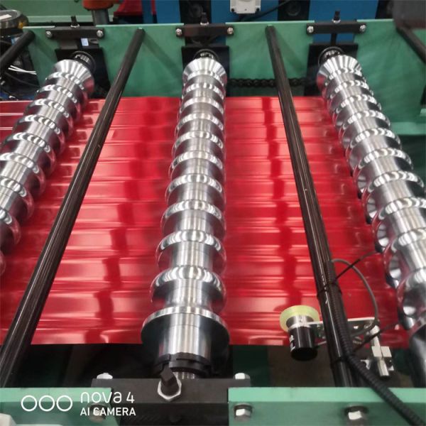 Automatic Color Metal Corrugated Wave Roof And Wall Panel Cold Roll Forming Machine