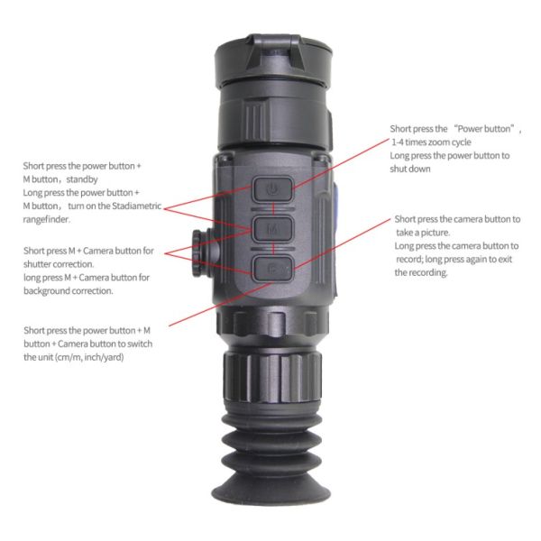 IPX66 Thermal Imaging Night Vision Rifle Scope With 400*300 IR Resolution