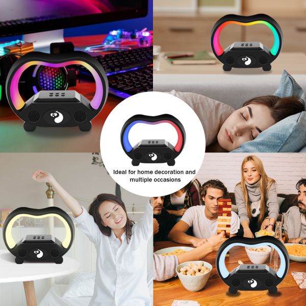 Multi Function Smart Led Light Box Outdoor Portable Wireless Party Speakers RGB Fun Colors