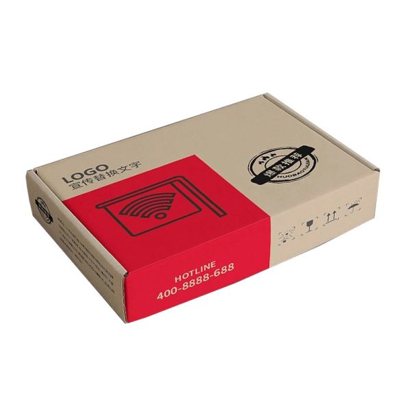 Custom Kraft Packaging Boxes Recyclable Paperboard for Apparel Electronics