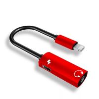 China 3.5mm Headphone Jack Adapter Earphone Adapter Splitter 2 in 1 Audio Jack and Charger for iPhone for sale