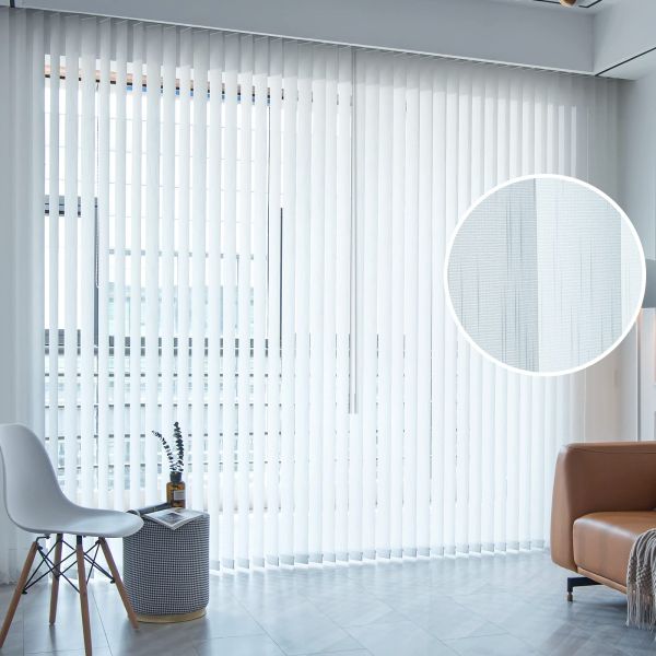 100% Polyester Vertical Blinds Fabric for French Windows with Semi Blackout Feature