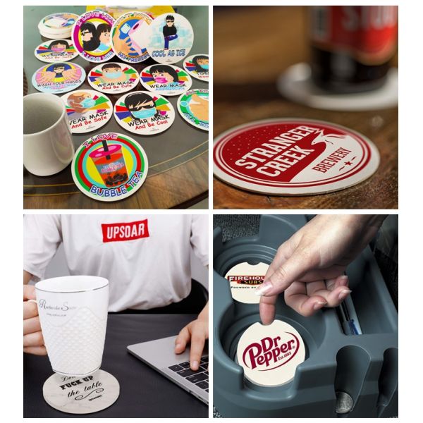 Uncoated Natural White Beer Mat Board 1.2MM 1.4MM Lightweight 700 x 1000mm