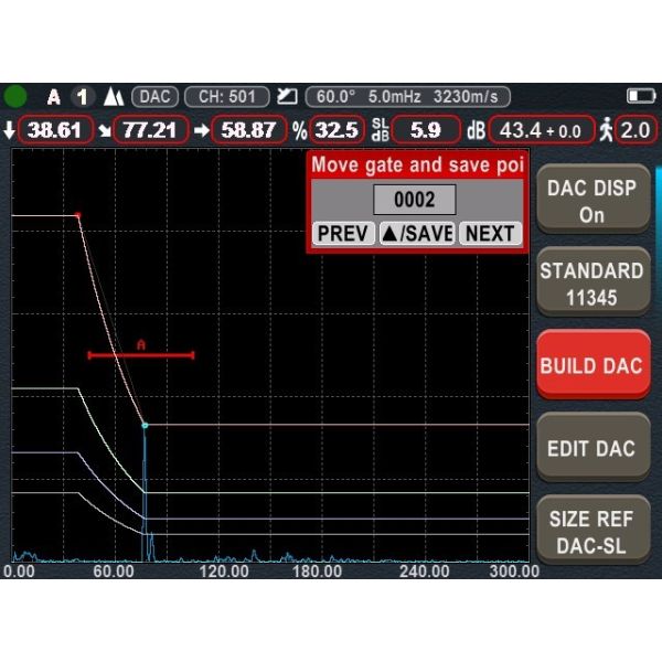 Anti Noise TFD806C Ultrasonic Flaw Detector Probe Frequency 20M Connect Pc