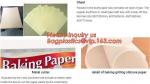 Baking parchment paper rounded waterproof wrapping paper brown greaseproof paper