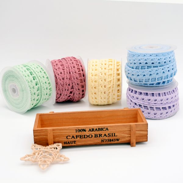 20KJ30 3.5cm Crochet Apparel Polyester Lace Trim