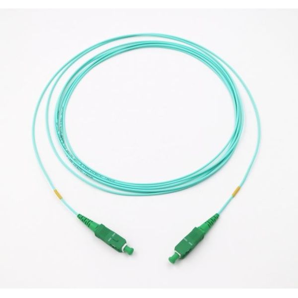 FTTH OM3 Simplex Aqua 3m Sc Apc To Sc Apc Patch Cords