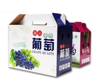 China Custom wholesale corrugated box fresh fruit box packaging with logo on sale