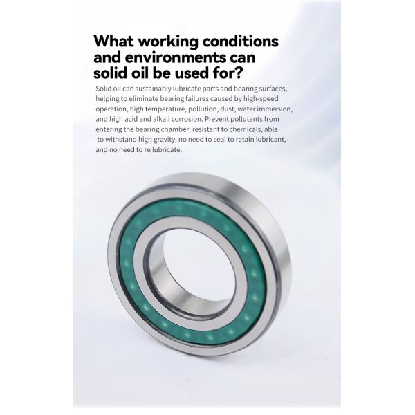 Solid Oil Self-Aligning Ball Bearing with High Load Capacity Easy to Install and Maintenance-Free