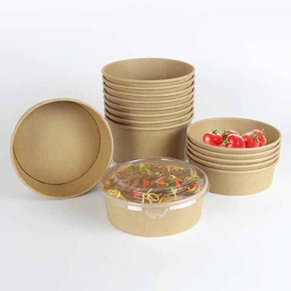 Bamboo Paper Pulp Bowl Disposable 120ml To 1100ml Eco Friendly