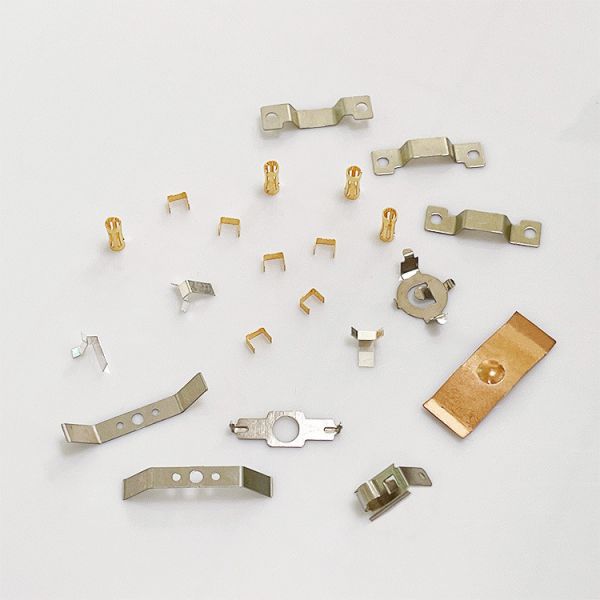 Switch Electrical CNC Stamping Parts Copper For Silver Contact Rivet