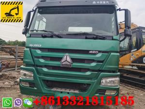 Quality 420 HP Green Color HOWO 6*4 Wheel Used Tractor Trucks Manual Transmission Type for sale