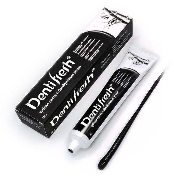 COOL ATE Toothpaste - Whitens Teeth and Freshens Breath with Bamboo Charcoal 100g Cleaning Formula for Oral Health