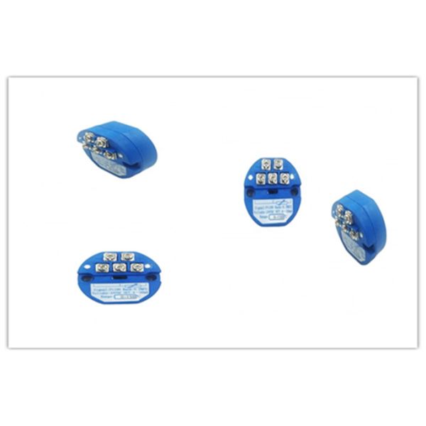 Blue RTD Temperature Transmitter Sensor PT100 Polypropylene 0.5V 4.5V