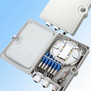 Quality Outdoor Fiber Optic Termination Box 4/6/8/12/24 Core With 1x8 1x16 Optical Splitter for sale