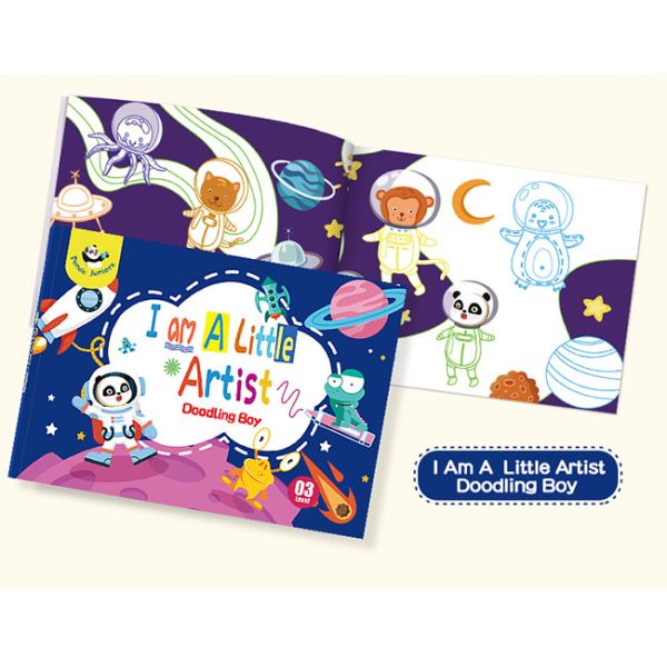 Portable Colourful Magic Water Drawing Book Doodle Systematic Art Growth