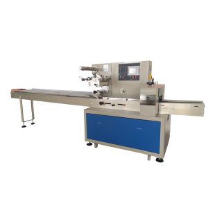 Quality Hot Sale Stainless Steel PLC Servo Motor Flowing Wrapping Machine Toast Bread Packing Machine for sale