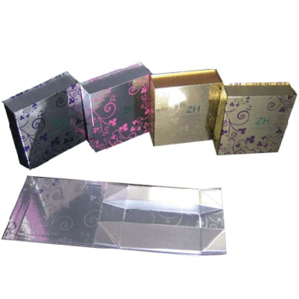 Handmade Foldable Paper Box Collapsible Foldable Cardboard Boxes With Window