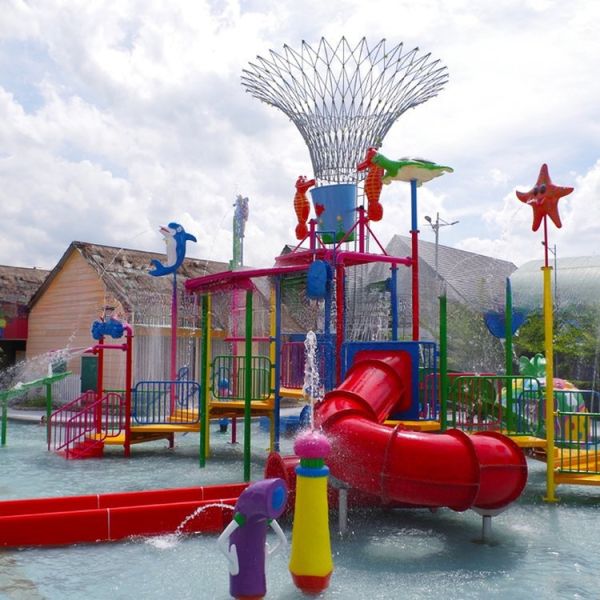 Easy To Install Splash Water Playground Equipment UV Resistant