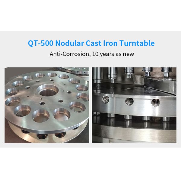 QT-500 Nodular Cast Iron Turntable Anti-Corrosion, 10 years as new