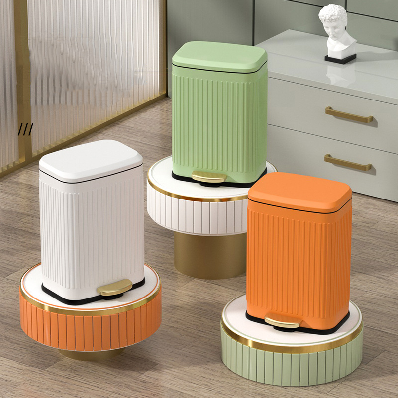 Wholesale Commerical 13 Gallon Bathroom Metal Step Trash Cans