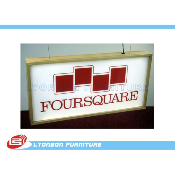 Melamine Finished Wood Engraving Logo ODM For Light Box MDF Display