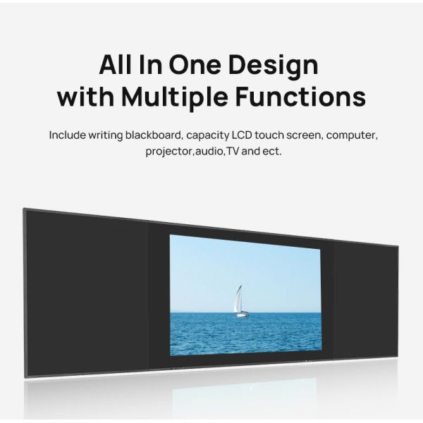 Interactive Smart Digital Blackboard 86 Inch Screen with 4K UHD LED Panel and Multi-Touch Function