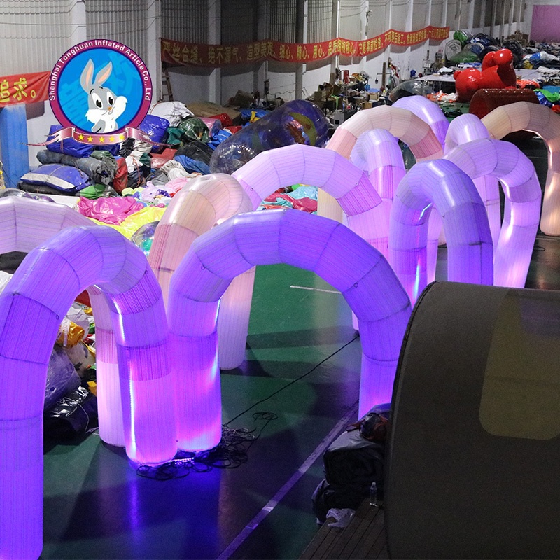 Custom PVC Oxford Cloth Inflatable Light Arch for Wedding Advertise Events