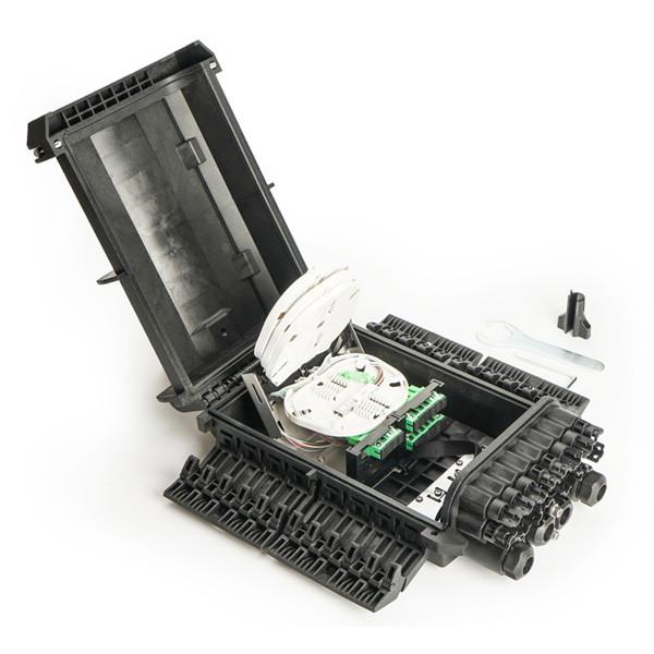Buy Inline Horizontal Type Fiber Optic Splice Closure IP68 With 4x24 Fiber Splicing Tray at wholesale prices