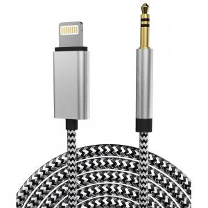 Quality Male To Female Iphone Aux Cable 1M OEM ODM Nylon Braided ISO9001 for sale