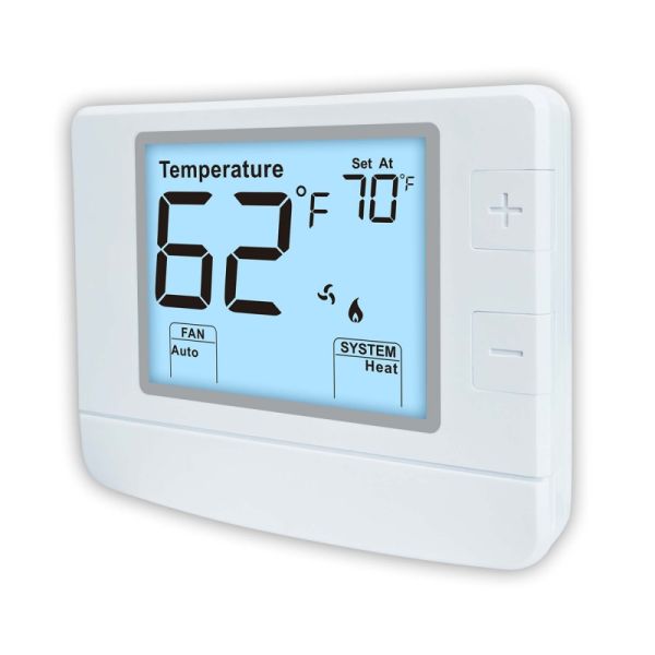 Riseem STN1020 Heating And Cooling Air Conditioning Digital Non-programmable Thermostat for Home 24volt One Year Warranty