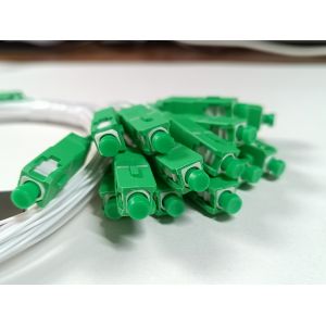 Plastic Bag Packing White Color SCAPC PLC Fiber Optical Splitter 1 IN 16 OUT