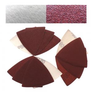 Quality 80mm Triangle Red Aluminum Oxide Multi Tool Sand Paper Disc Pad For Automotive Peeling Paint for sale