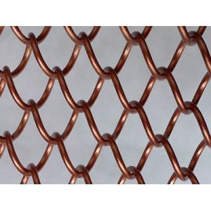 Buy cheap Metal Decorative Wire Mesh Curtain Antique Brass Color For Room Divider from wholesalers