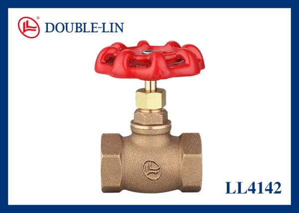 Flanged Size 1/2" To 2" Bronze Globe Valve Bsp / Npt